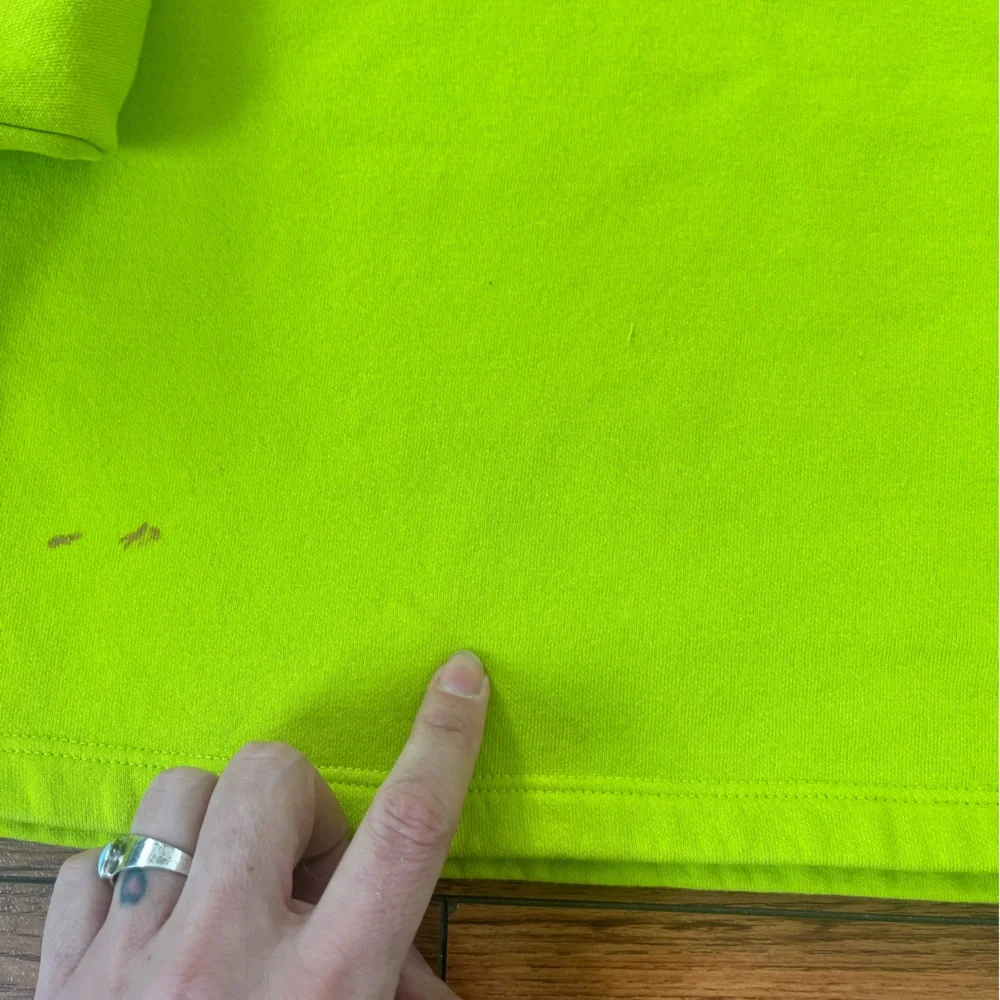 JJXX Womens Bright Green Long Sleeve Crop shirt - Picture 7 of 10